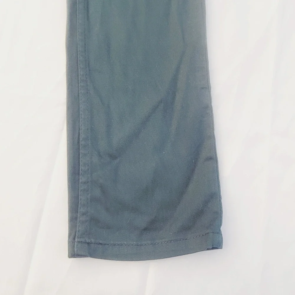 Zara Skinny Fit Men's Pants Size 31 Dark Green 5-Pocket Stretch Trousers P31